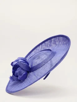 Feather Flower Large Disc Fascinator