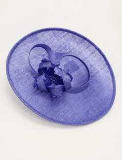 Feather Flower Large Disc Fascinator