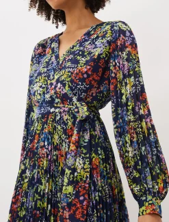 Fenella Ditsy Print Pleated Dress