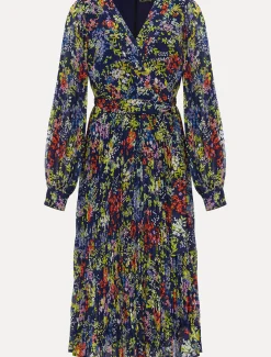 Fenella Ditsy Print Pleated Dress