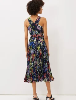 Fenella Pleated Floral Dress