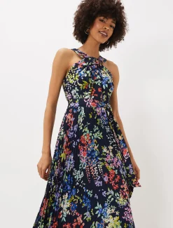 Fenella Pleated Floral Dress