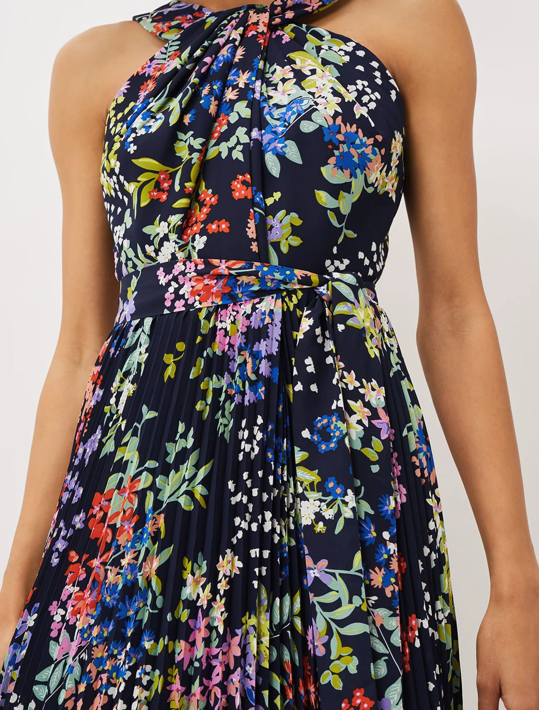 Fenella Pleated Floral Dress