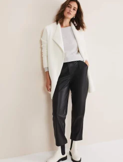Fia Fluffy Zip Knit Coat