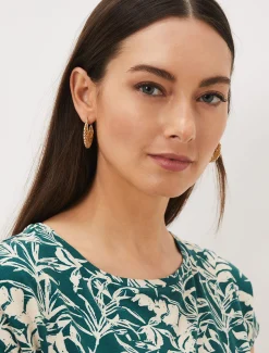Filagree Hoop Earring