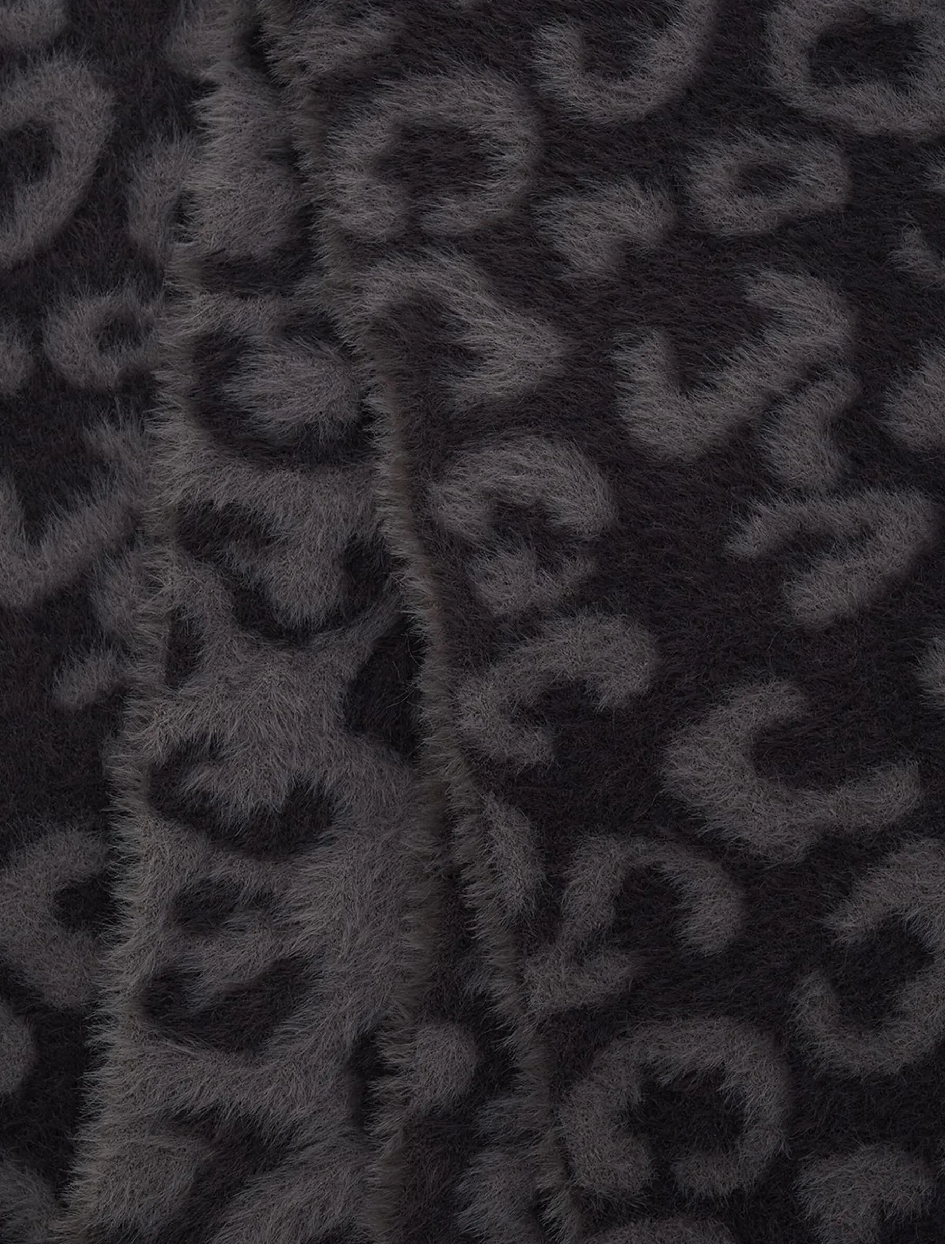Fiona Leopard Print Fluffy Scarf