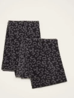 Fiona Leopard Print Fluffy Scarf