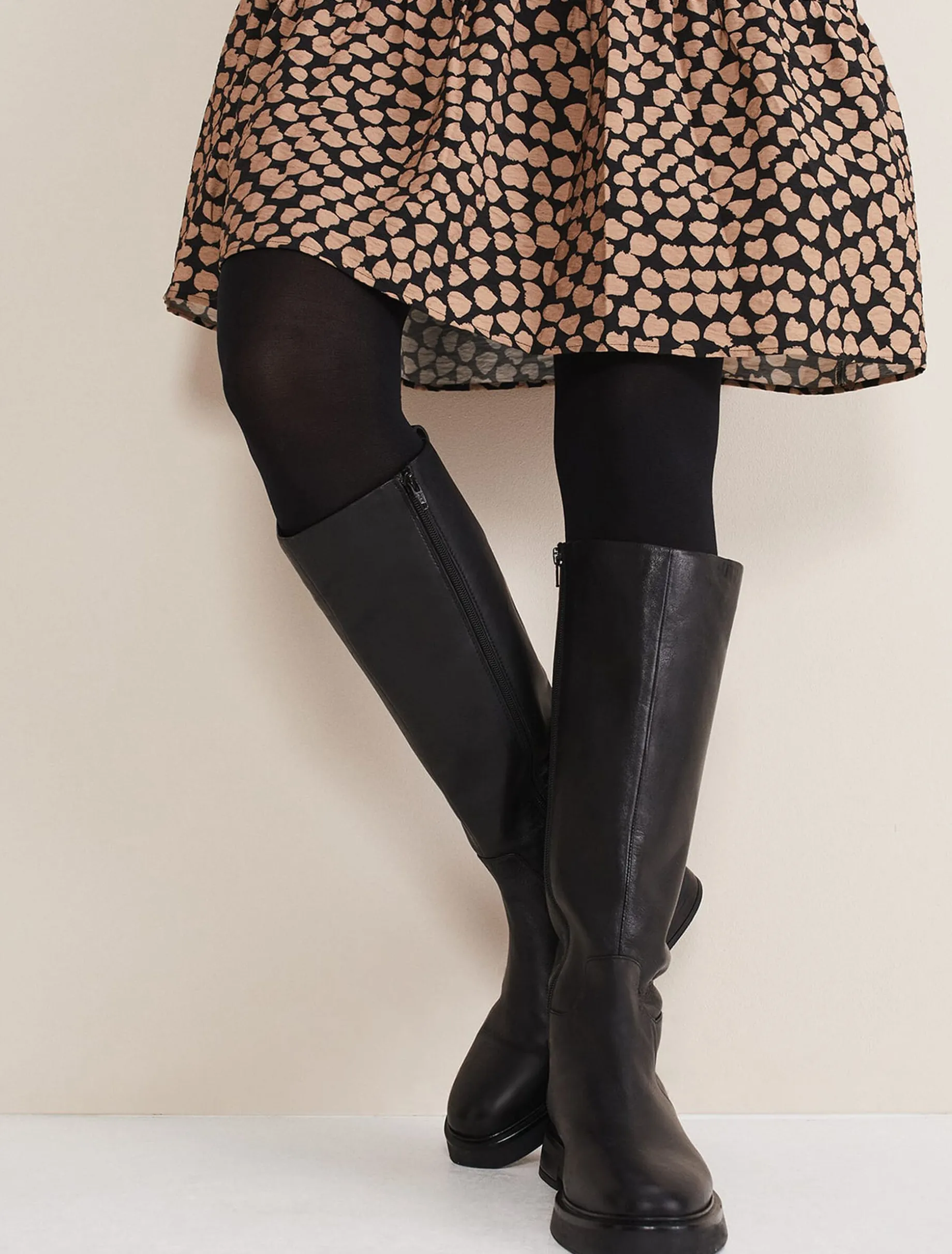 Flat Knee High Boot