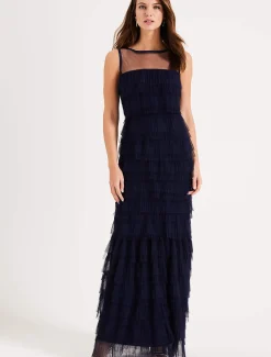 Fleur Tiered Tulle Maxi Dress