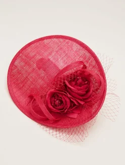 Floral Under Brim Fascinator