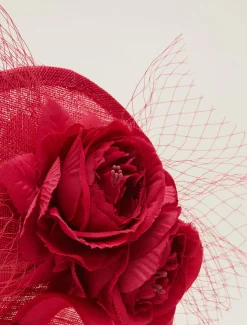 Floral Under Brim Fascinator
