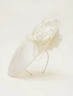 Floral Under Brim Fascinator
