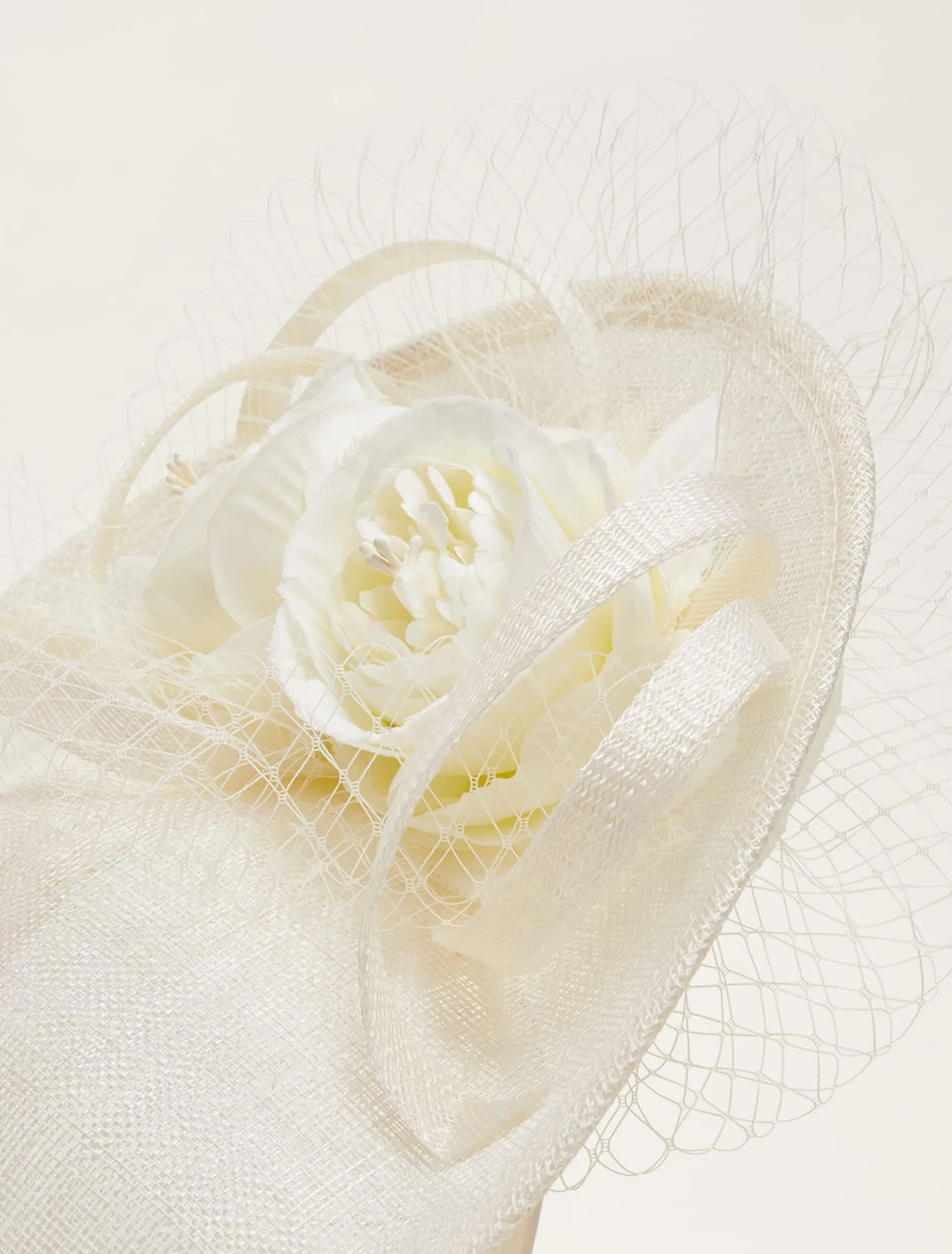 Floral Under Brim Fascinator