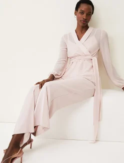 Florentine Semi-Sheer Wrap Top