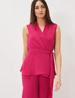 Florentine Sleeveless Wrap Top