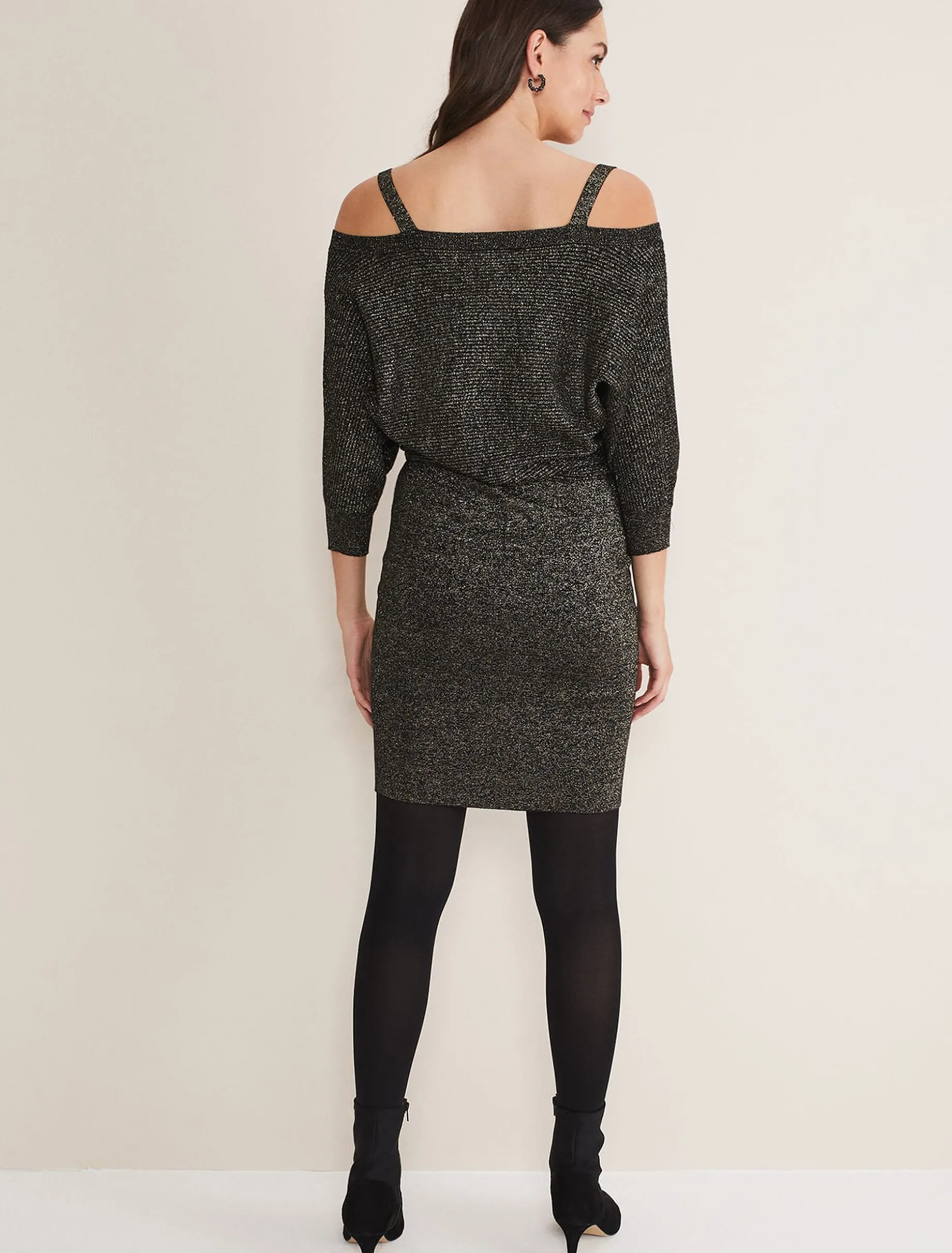 Florin Fitted Lurex Column Dress