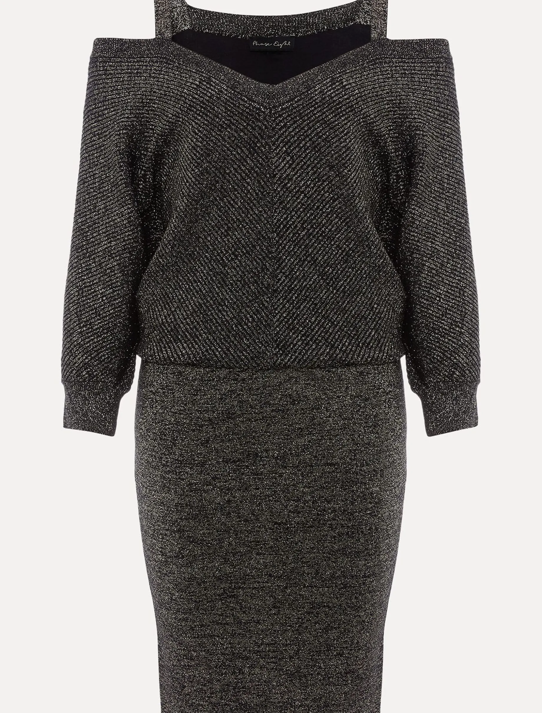 Florin Fitted Lurex Column Dress