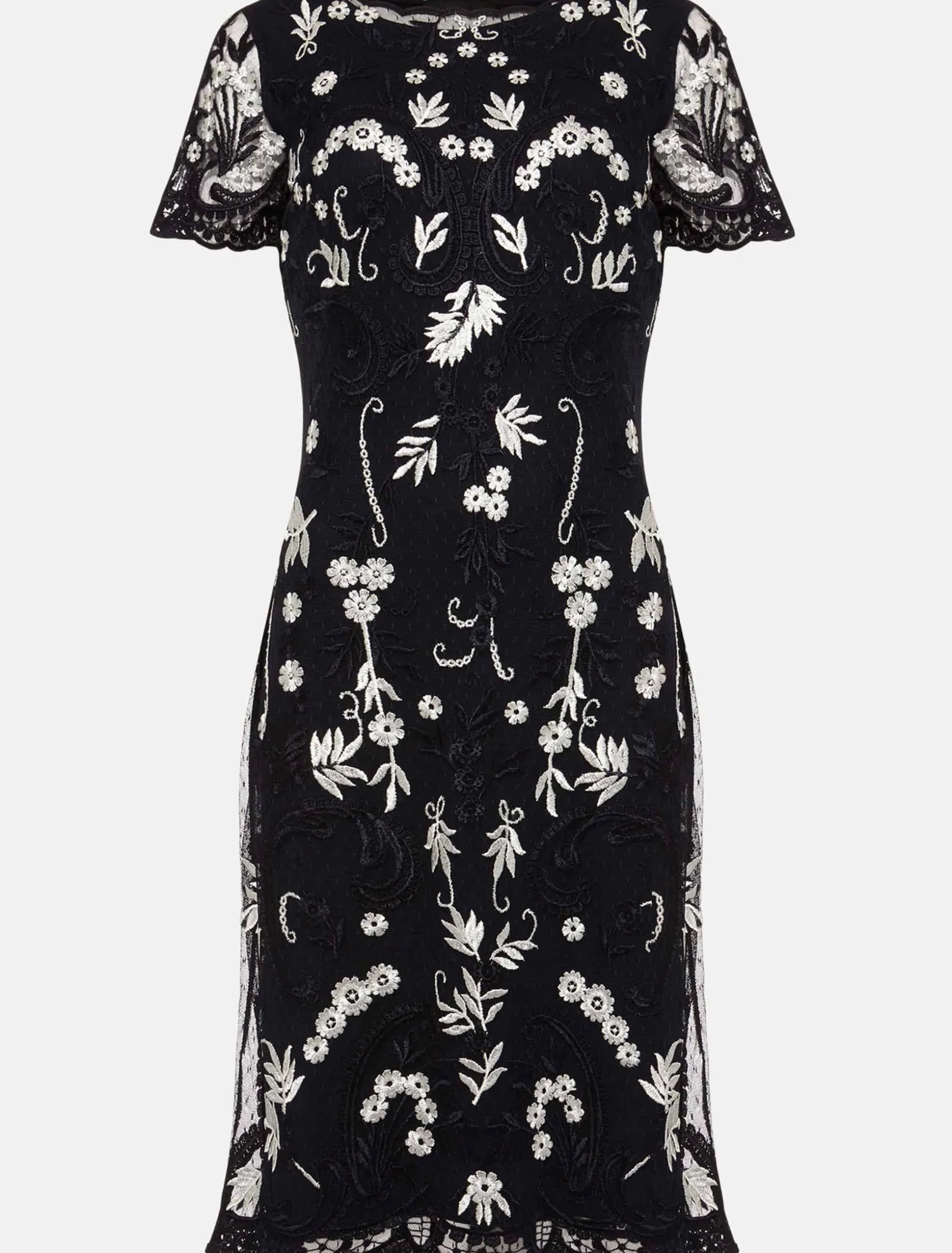 Floris Embroidered Shift Dress