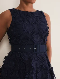 Flossy Lace Midi Dress
