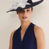 Flower Detail Boater Fascinator