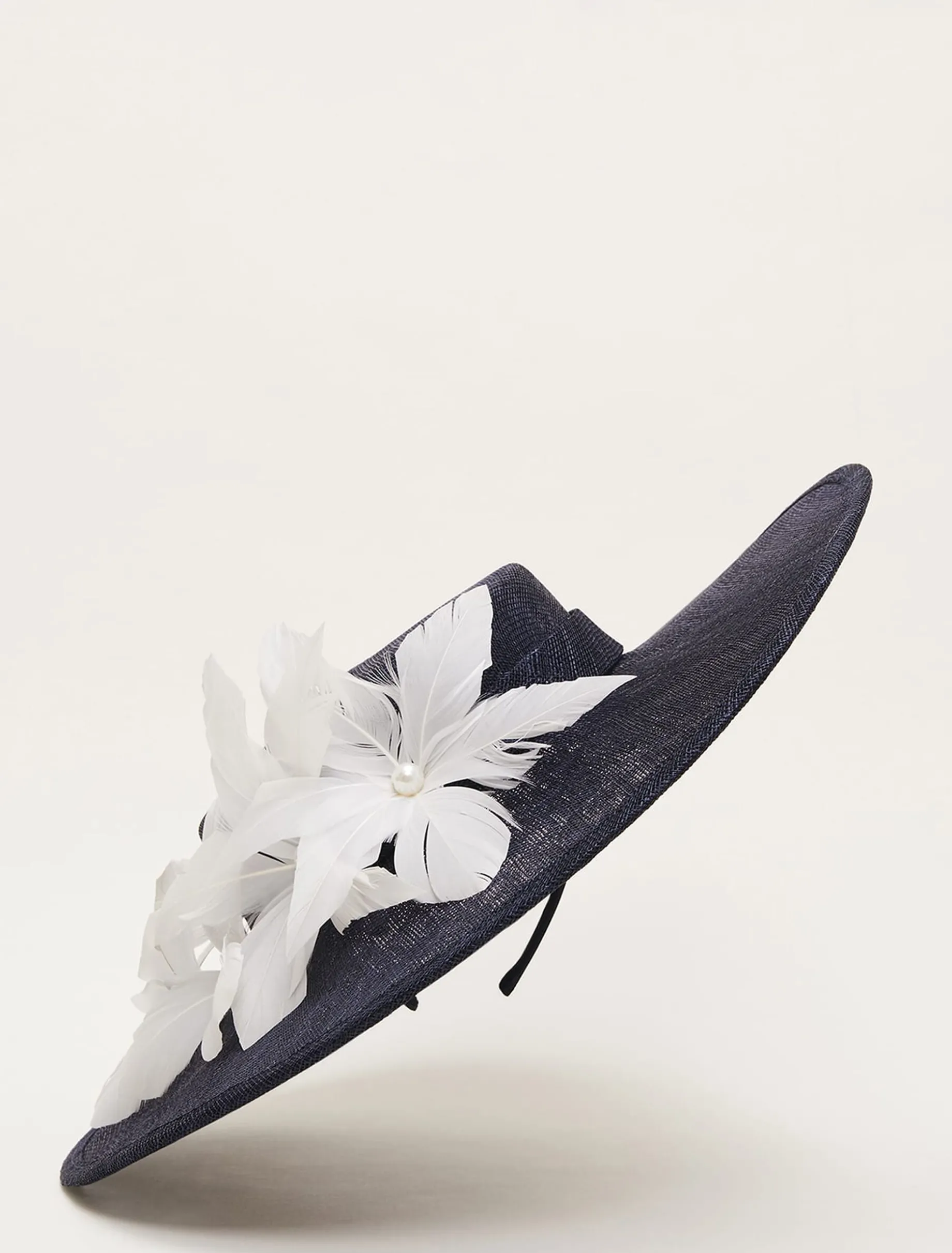 Flower Detail Boater Fascinator