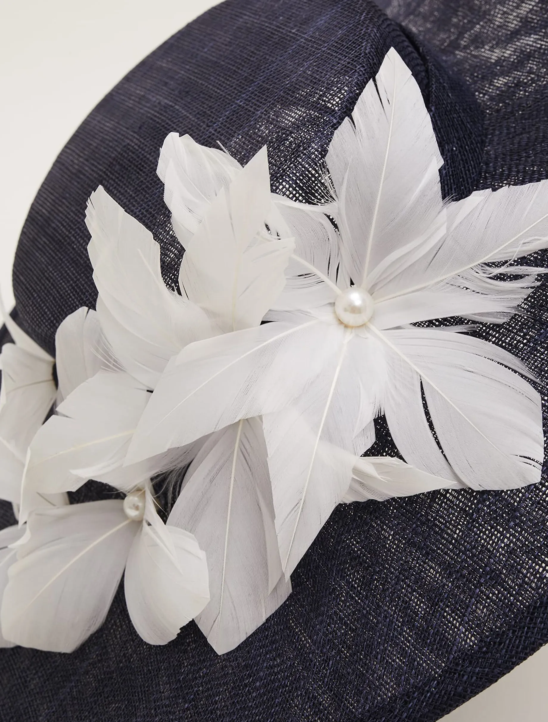 Flower Detail Boater Fascinator