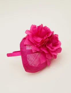 Flower Detail Pillbox Fascinator