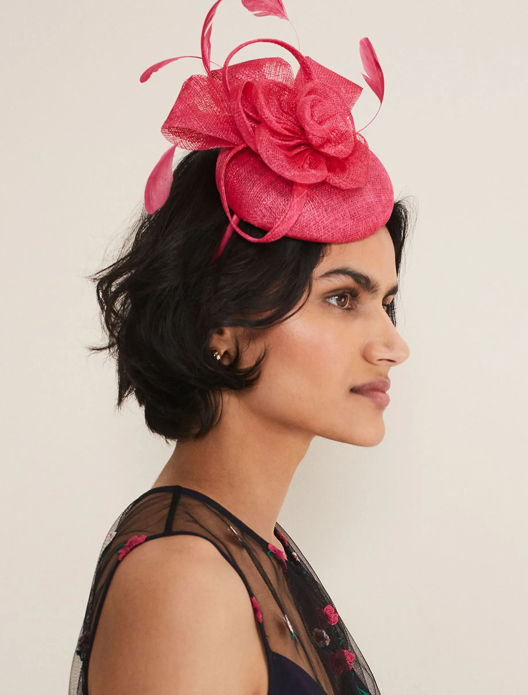 Flower Pillbox Fascinator