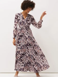 Fredrika Floral Pleated Maxi Dress