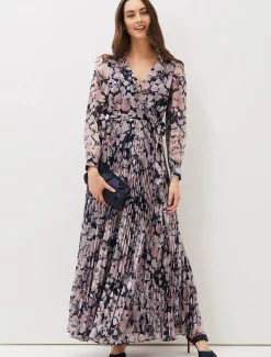 Fredrika Floral Pleated Maxi Dress