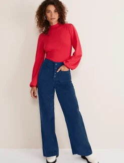 Gemma Balloon Sleeve Fine Knit Jumper