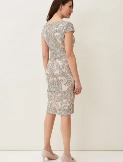 Genevieve Tapework Lace Dress
