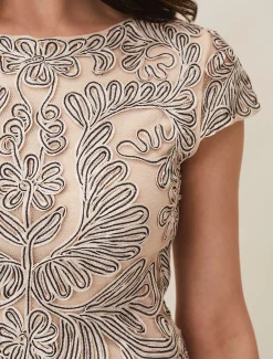 Genevieve Tapework Lace Dress