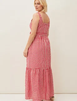 Geri Gingham Maxi Dress