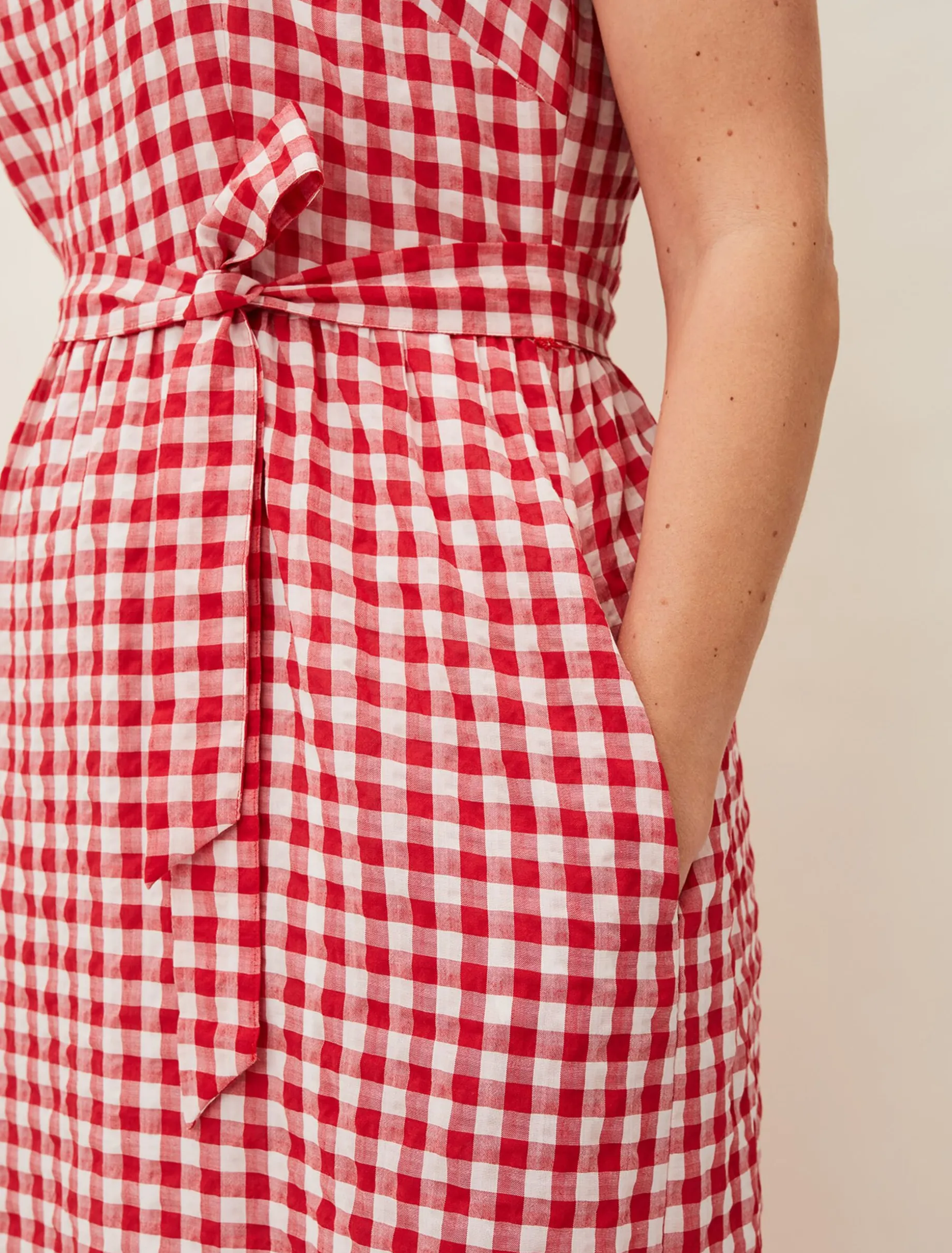 Geri Gingham Maxi Dress