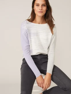 Ghislain Linear Intarsia Knit