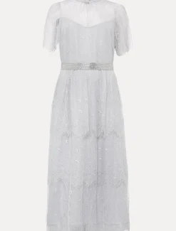 Ginnie Lace Tiered Midi Dress