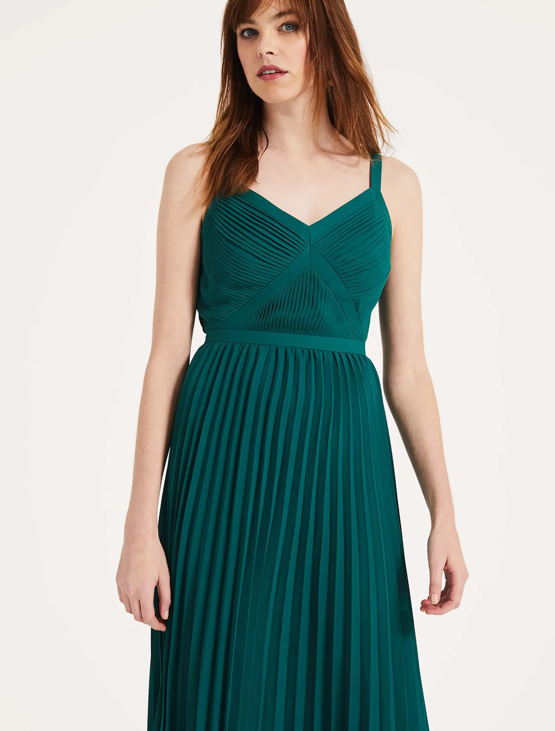 Giovanna Pleated Maxi Dress