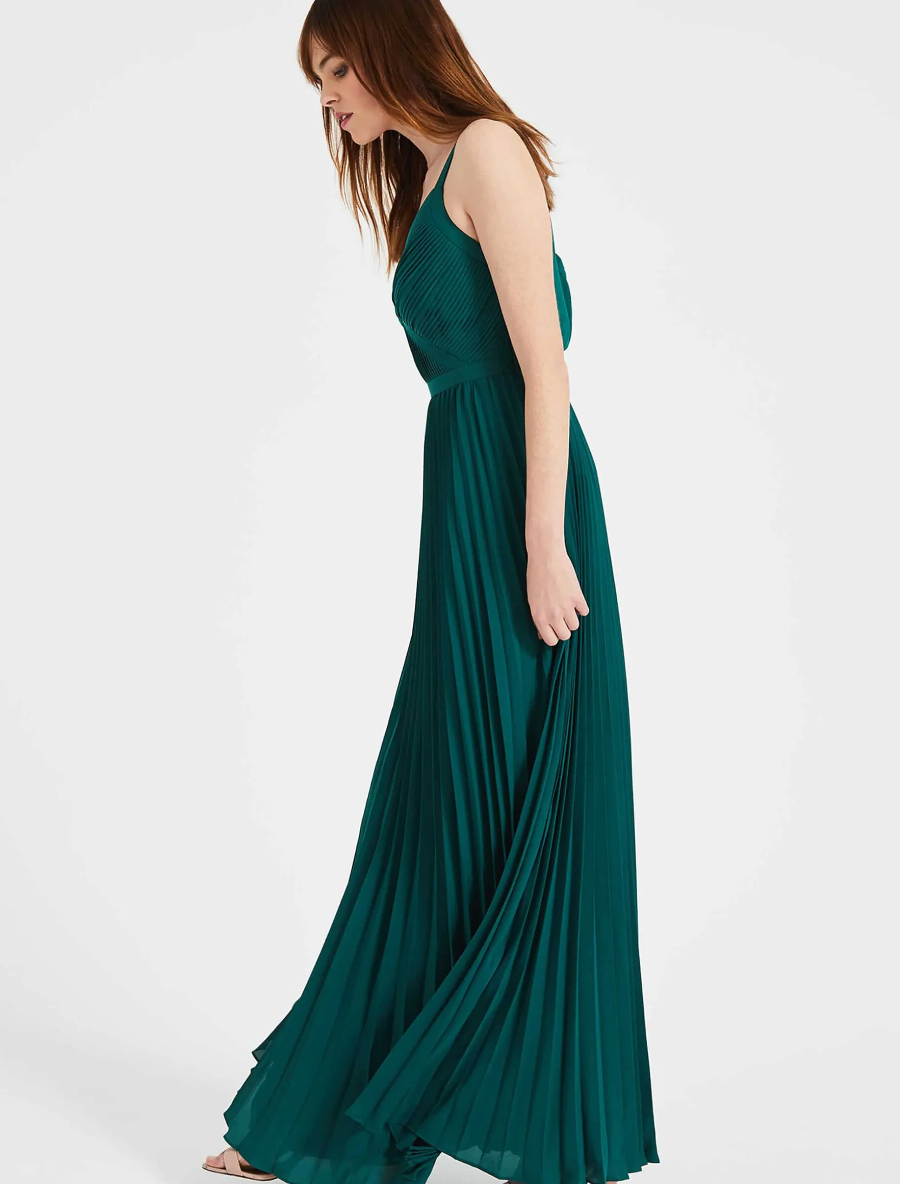 Giovanna Pleated Maxi Dress