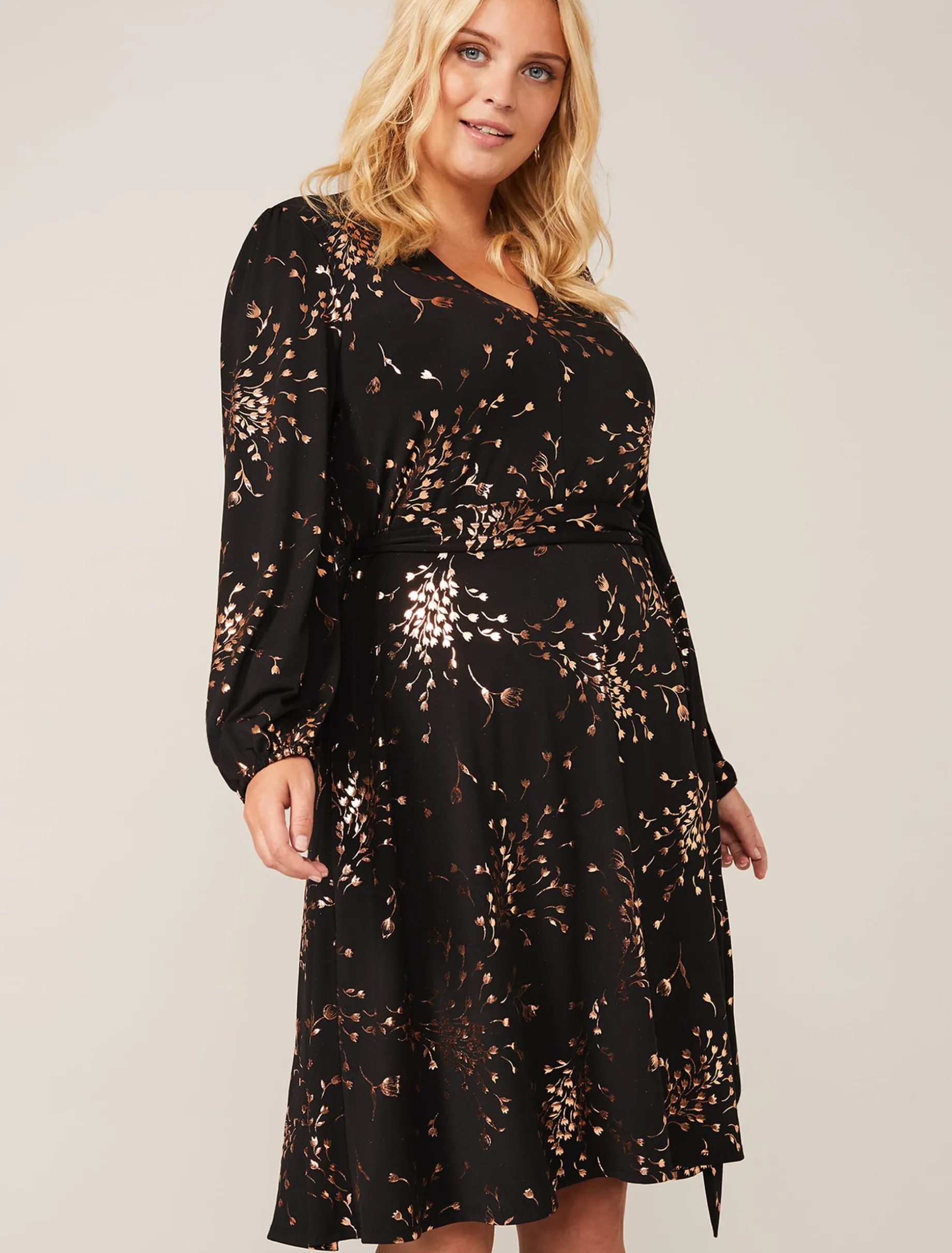 Giselle Foil Dress