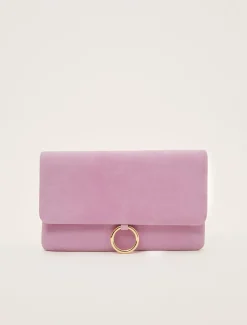 Giselle Suede Clutch Bag