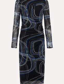 Gizelle Swirl Long Sleeved Dress