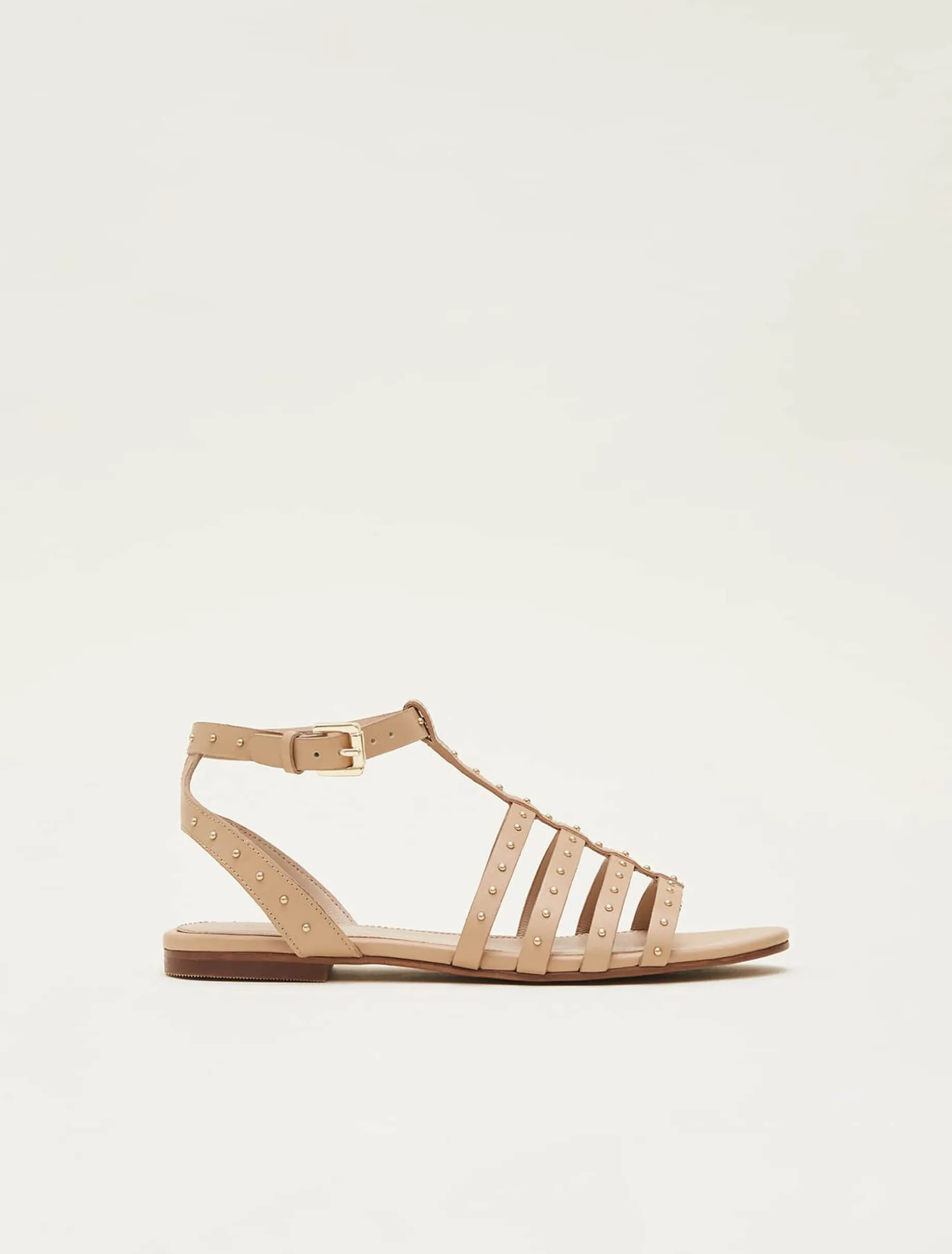 Gladiator Leather Flat Sandals