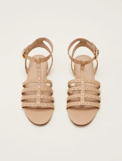 Gladiator Leather Flat Sandals
