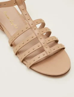 Gladiator Leather Flat Sandals