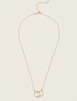 Gold Two Ring Necklace