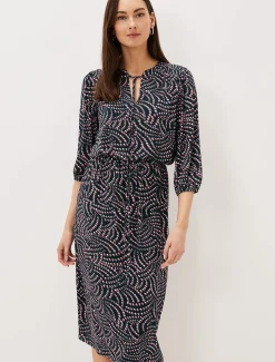 Grace Geo Tile Print Dress