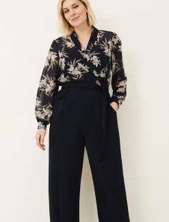 Gracen Palm Print Jumpsuit