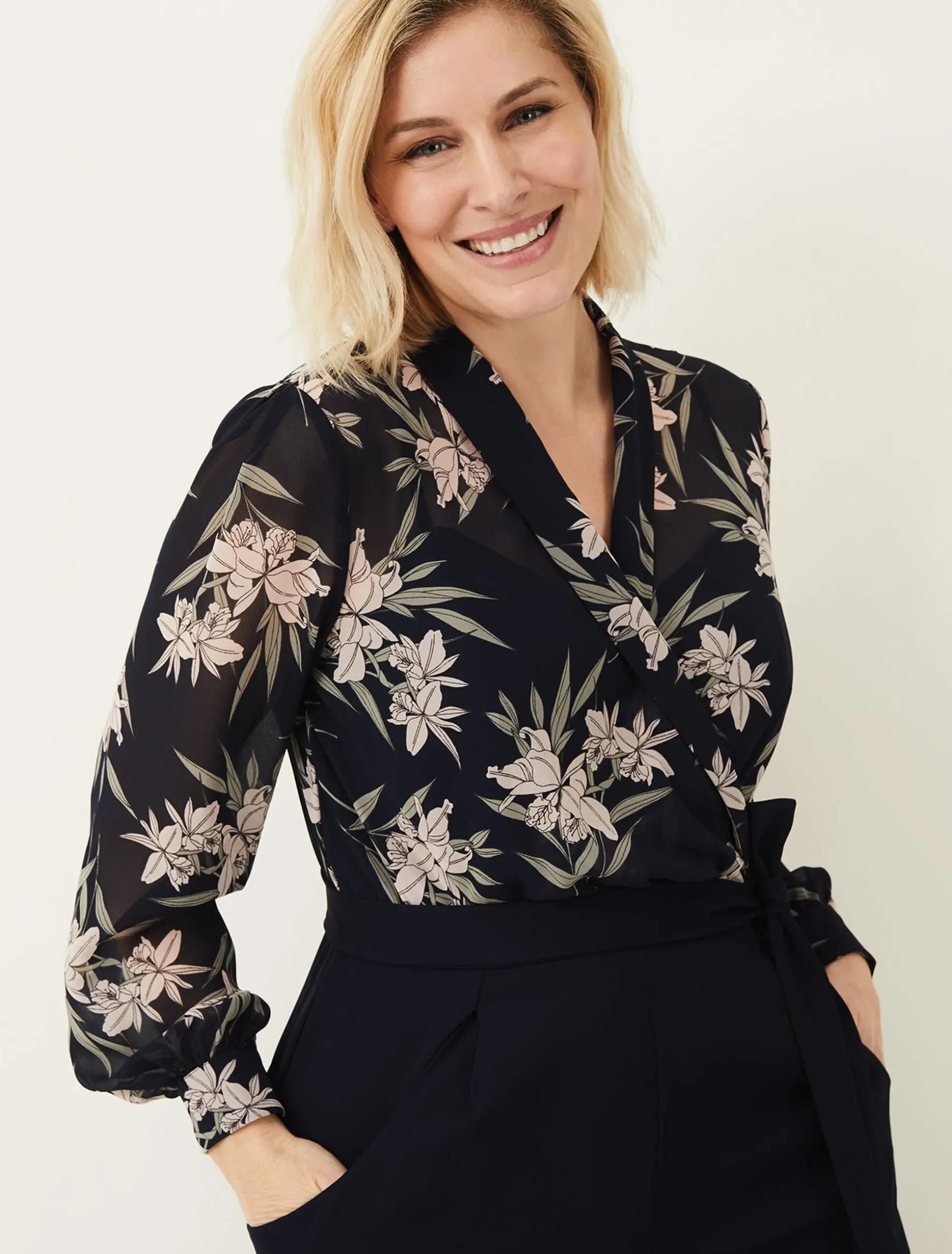 Gracen Palm Print Jumpsuit