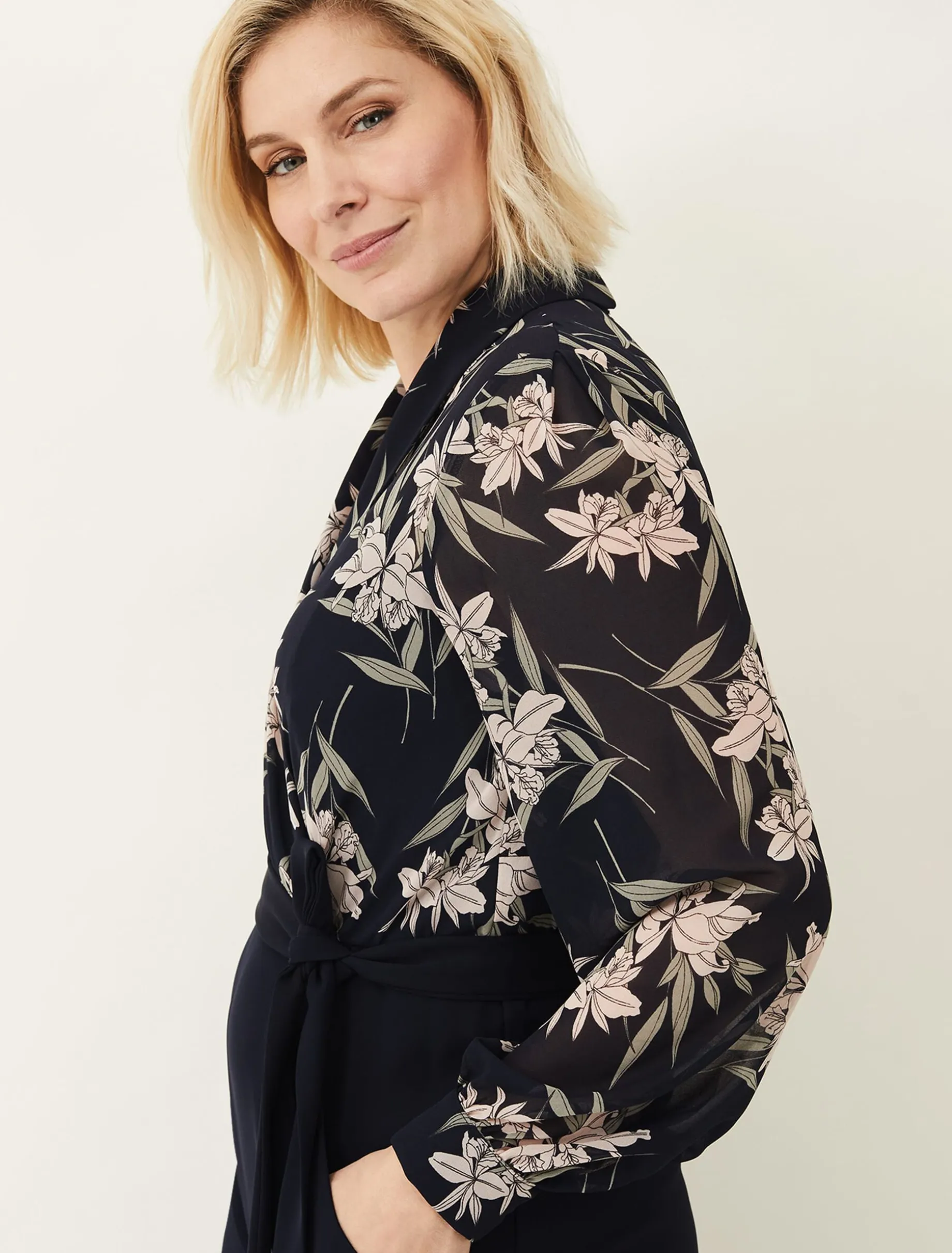 Gracen Palm Print Jumpsuit
